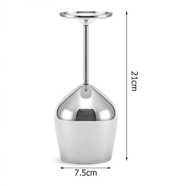 Rödvinsglas i rostfritt stål, bägare, vinglas för champagne, 500 ml cocktailglas (2-pack), svart