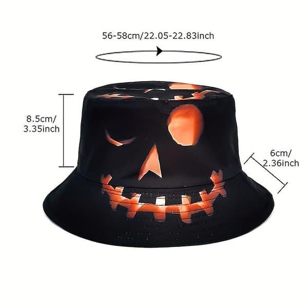 Unisex Trendy Versatile Solskygge Spand Hat Til Halloween
