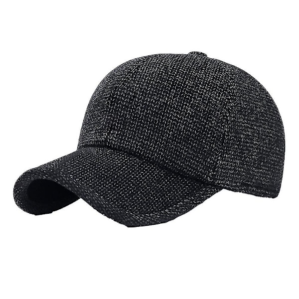 Herre Vinter Termisk Uld Tweed Spids Baseball Kasket