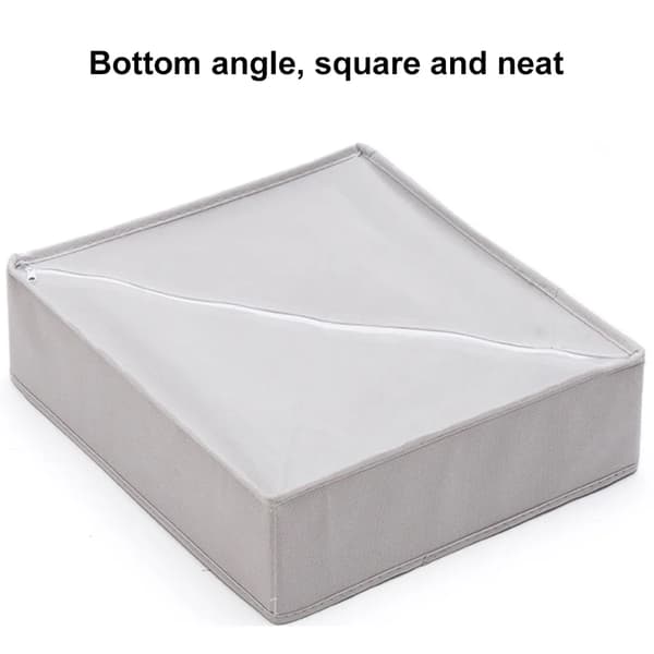 BH Strumpor Underkläder Organizer 3-pack Vikbar Garderob Organizer Låda Mjukt Tyg Låda (Grå)