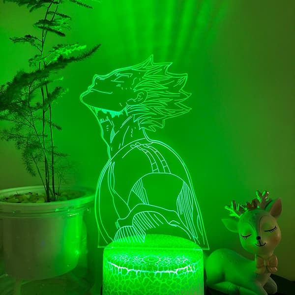 3D LED Illusion Lampe Anime Volleyball Dreng Nat