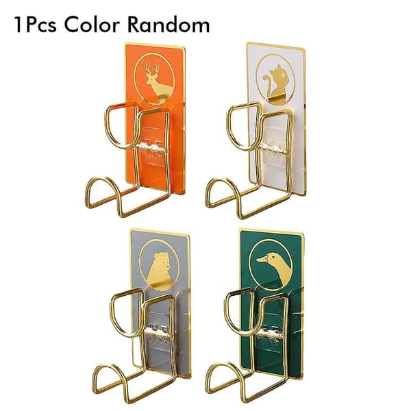 Cartoon Base Holder Lim Adhesive Hook Kök Badrum Förvaring Rack Hook Stark（Som visas）