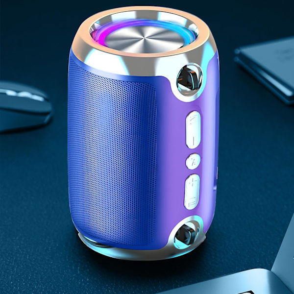 Intelligent Bluetooth-högtalare Liten högtalare hög ljudkvalitet Hög volym Bilmonterad Hushåll(Blå)