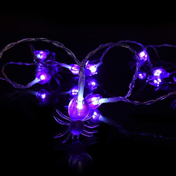 Halloween-dekorasjonstilbehør skrekklys LED-lyssnor (A)