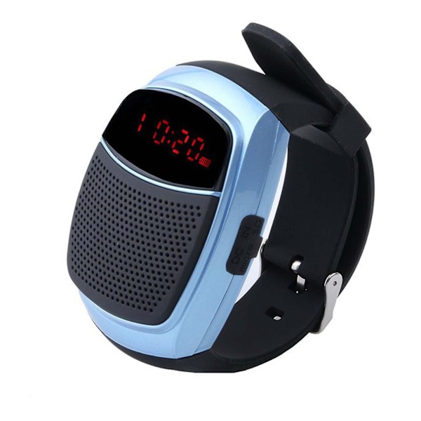 Ny klocka Bluetooth-högtalare utomhus bärbar display handsfree-samtal FM-radiofunktion stöder uppspelning Caixa Som utförsäljning