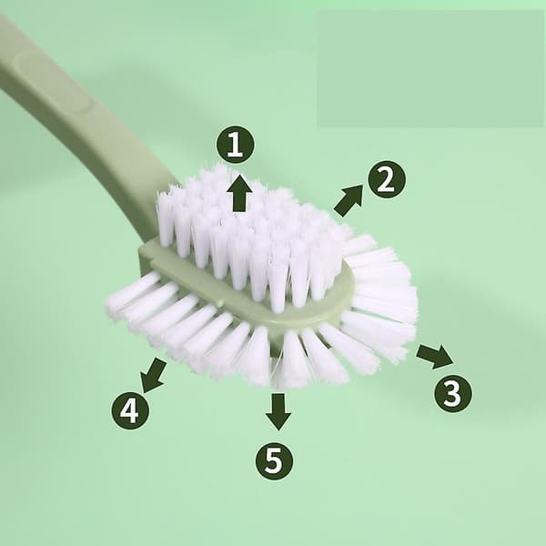 Set med 2 gröna plast diskborstar för kök 23*7cm