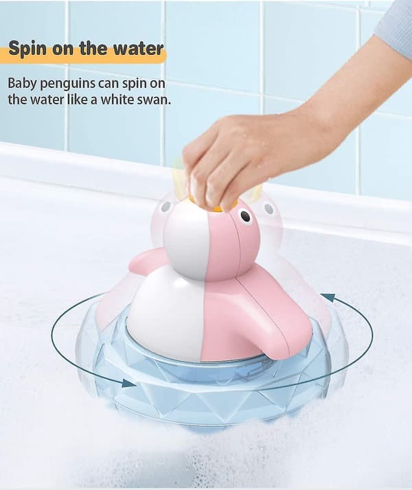 Badeleker, sprøyteleker, flytende leker, sprinkler, leker kompatible med småbarn, spedbarn, barn, badekar, Er, bassengleker