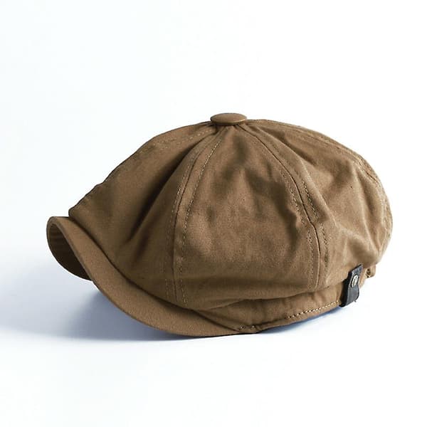 Herringbone Baker Boy Cabbie Flat Hat Retro Newsboy Cap för män