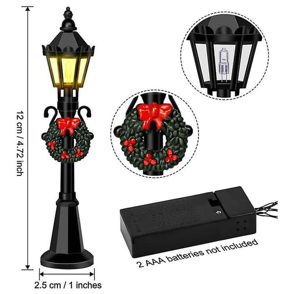 4 st miniatyr gatlyktor i harts