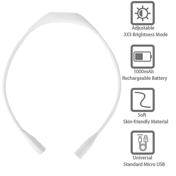 Leselampe | 8025 LED Hengelampe - Hvit