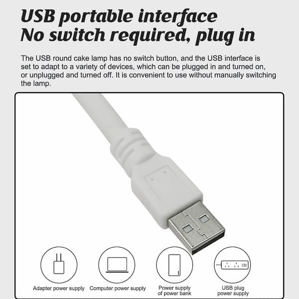 Led Læselampe Stemmestyring Usb Lys Smart Nattelys Til Soveværelse