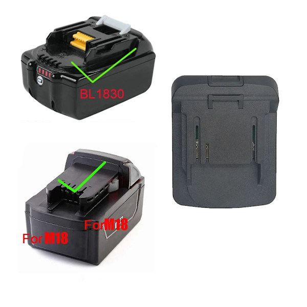 Adapter MWB18MTL til batteri til batteriadapter (sort)