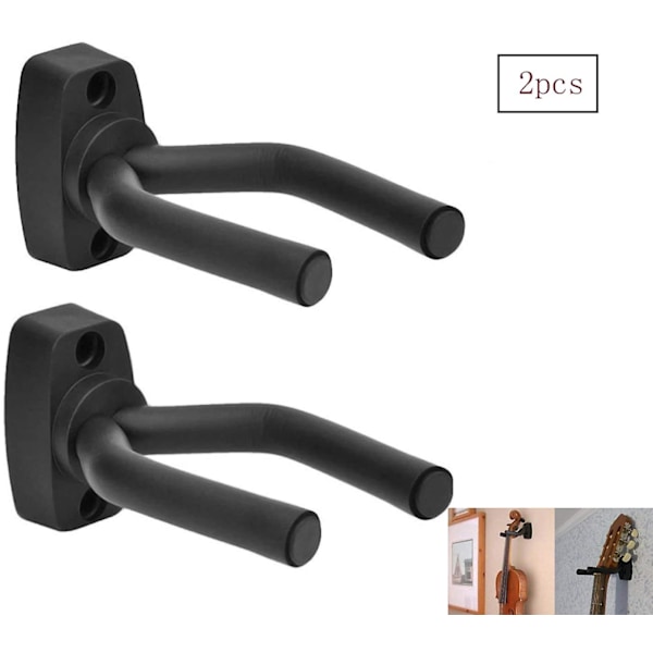 2 st gitarrhängare gitarrställ väggmontering gitarr väggmontering hängare gitarrhängare hållare för alla akustiska gitarrer klassiska gitarrer elgitarrer bas ukul