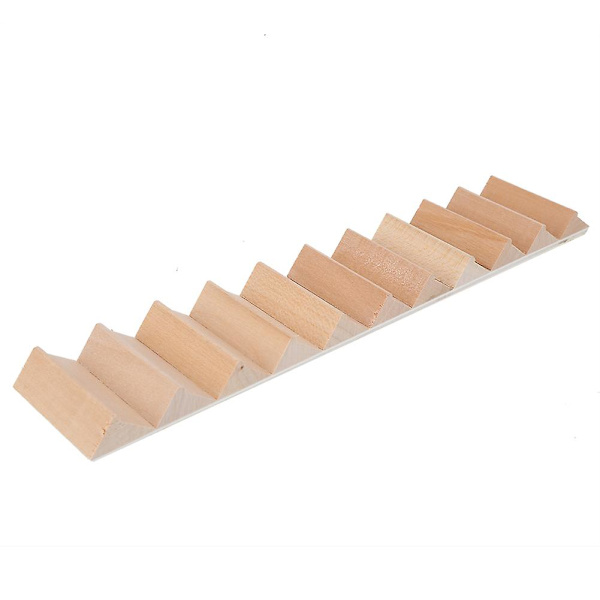 1:12 Miniatyr Trätrappa DIY Steg Trapp Hantverk Dekorativa Dockhus Tillbehör Trappor utan Ledstång