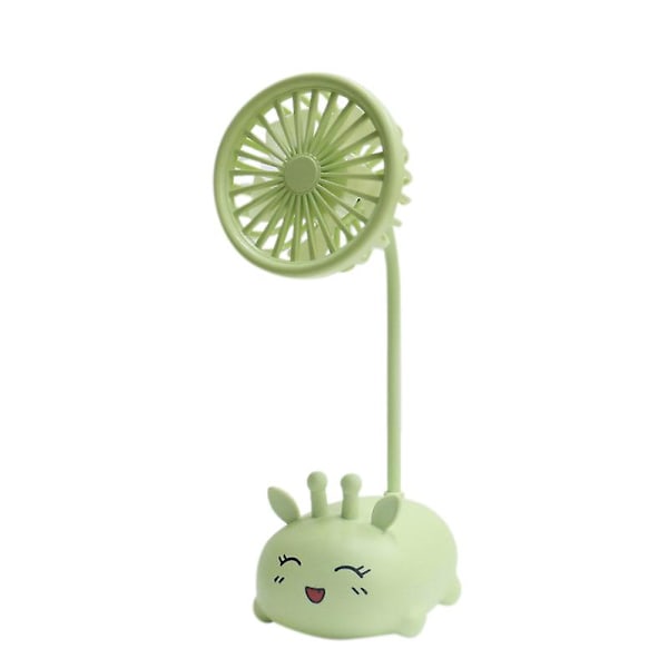 USB Fan Adjustment Desk Table Fan for Home Office Bedroom Workshop Dorm (Green)（Green）