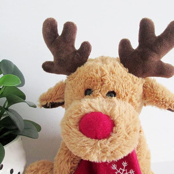 Jul Älg Plyschdocka Leksak Mjuk Flickhjärta Hjortdocka Tygdocka Present