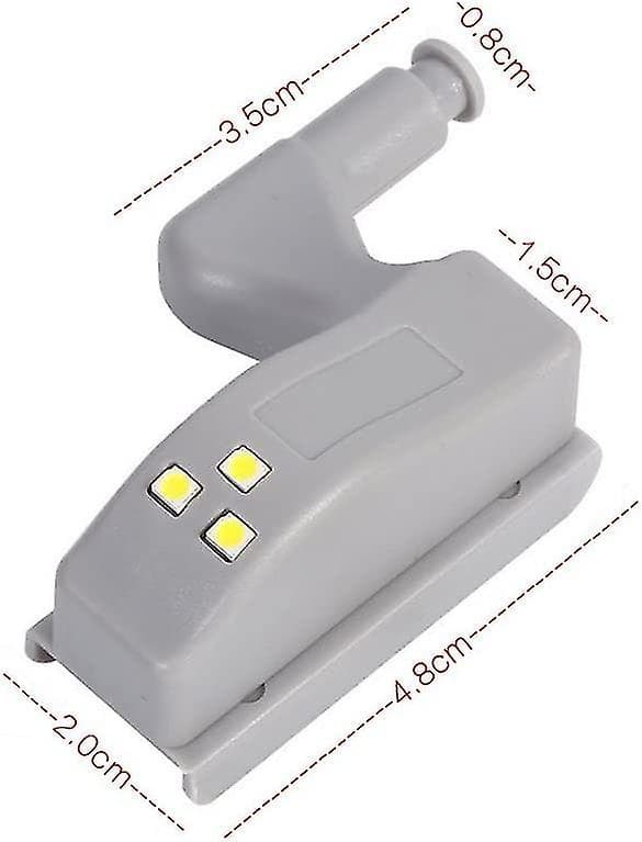8 stk. skabslåge LED-sensorlys, til køkkenskab, garderobe, sensor natlys - belysning hvid Hy