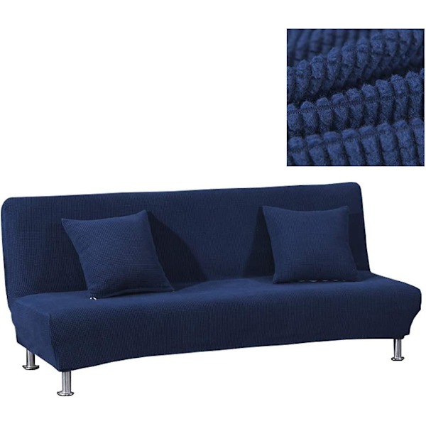 Sofaovertrekk uten armlener stretch overtrekk slipcover for sovesofa