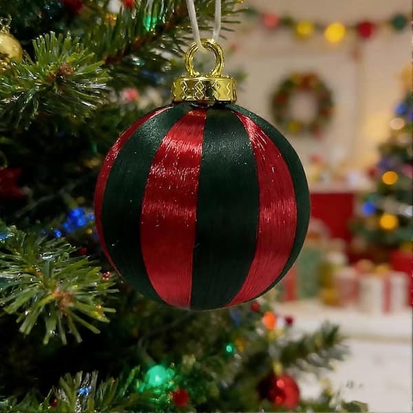 Tofargede julekuler - Knusesikker julepynt i skumkonstruksjon A 6CM 9PCS