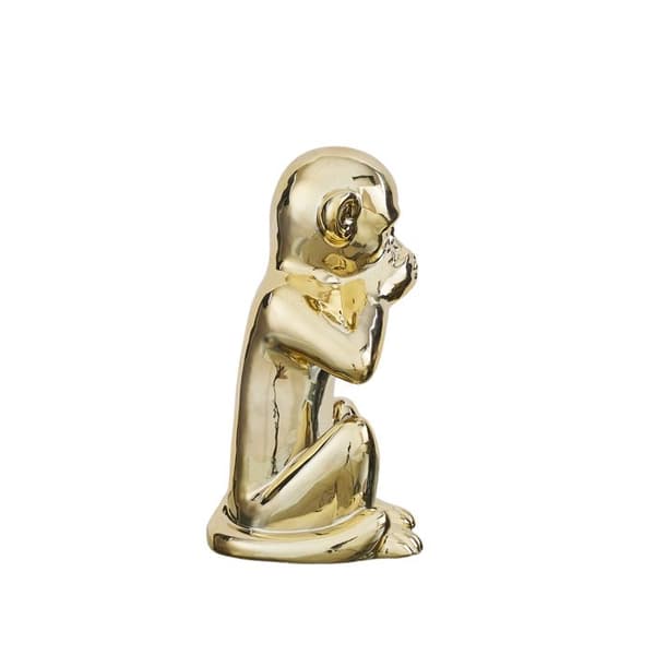 Statue - HOME DECO FACTORY - Gylden Abe - Guld