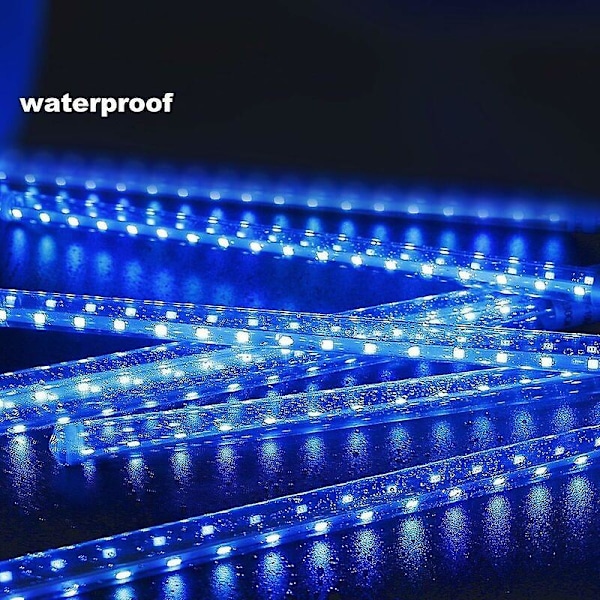 10 rør 30CM LED Meteor regnlys Vanntett utendørs dusj regnlys for jul bryllupsfest Kveld Hjem Tre Gran Hage (Blå) Cisea