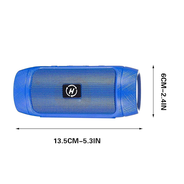 Trådløs håndholdt Bluetooth-højttaler, bærbar subwoofer, mini-lydsystem (blå)
