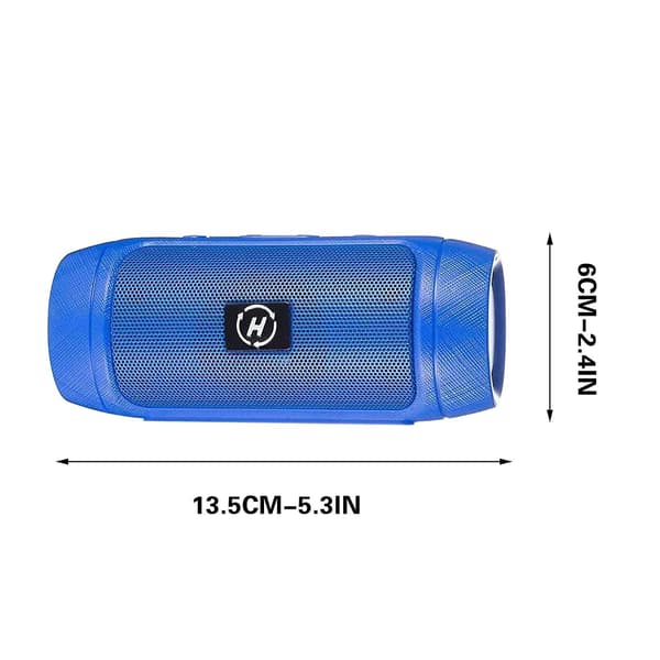 Trådløs håndholdt Bluetooth-høyttaler, bærbar subwoofer, mini lydsystem (blå)