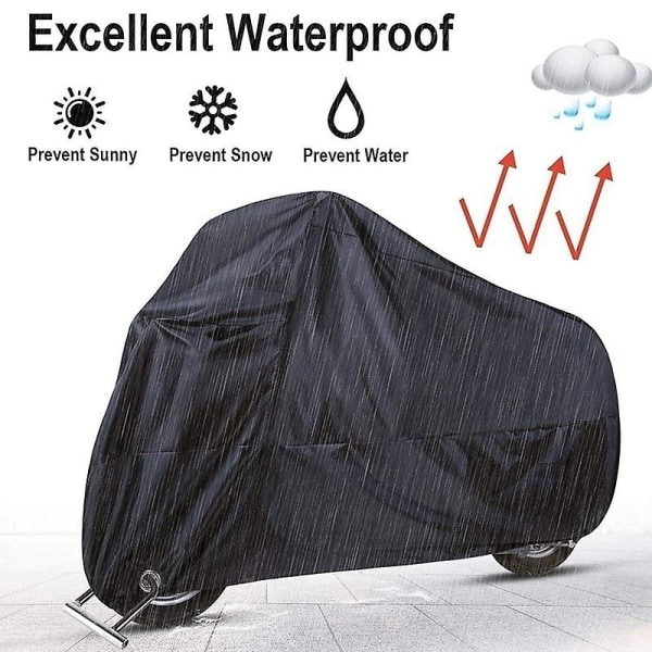 Svart cover (L), vattentätt cover i polyester regnperiod, dammtätt, regntätt och UV-tätt