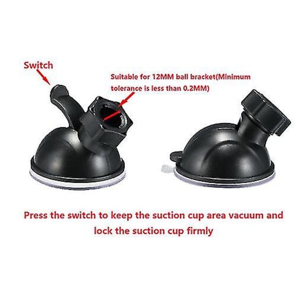 Bilsugkop Base Mount til Nextbase 112 212 312gw 412gw Dash Cam