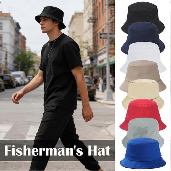 Bøttehatt for menn og kvinner - Polyester, pustende, sammenleggbar NavyBlue