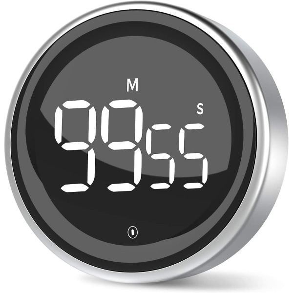 Kökstimer Digital timer med stoppursfunktion och nedräkningsväska i case 2 visningslägen 3 justerbara volymnivåer