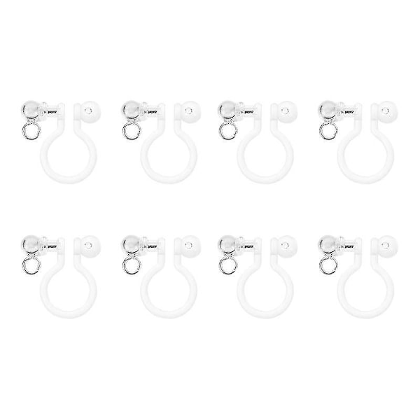 8 st U-formade örhängen clips örhänge stift örhänge clip converter örhänge diy tillbehör