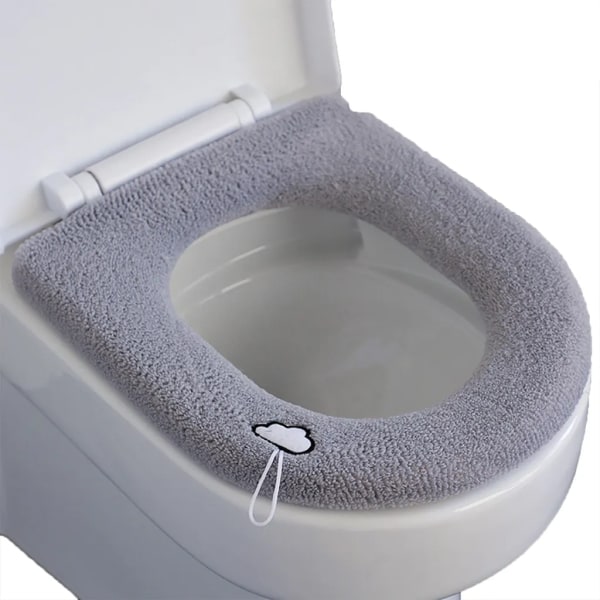 Cover toalettsitsfodral kudde kudde badrum toalettsits dyna toalettsits kudde varm kudde mjuk badrum tvättbar toalett sittdyna