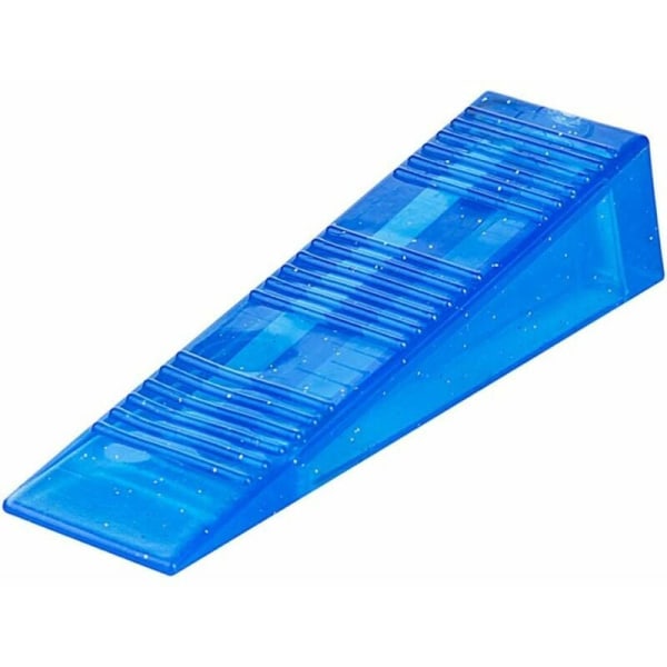 Vindtæt krystaldør stopdør stop kile skridsikker fleksibel dørholder (blå)
