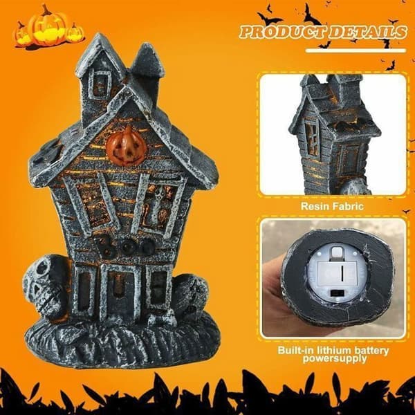 Mini Lysande LED Pumpa Halloween Dekoration Inomhus Kontor