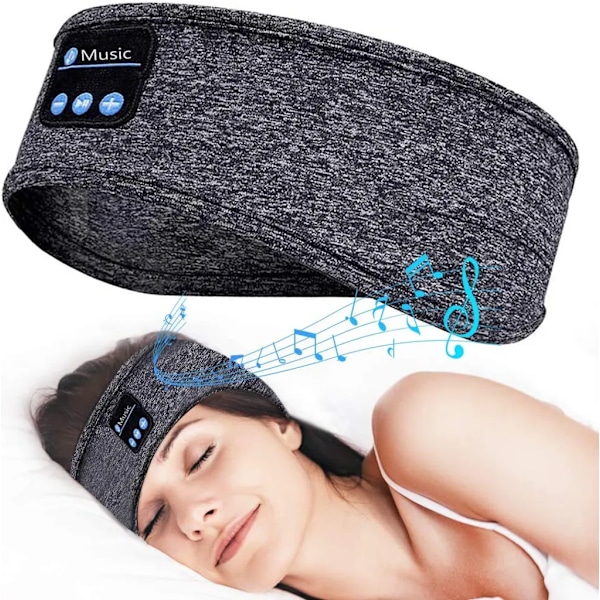 Sovhörlurar Bluetooth, Ultratunna HD Stereo Högtalare, Supermjuka för Sömn och Lindring av Tinnitus