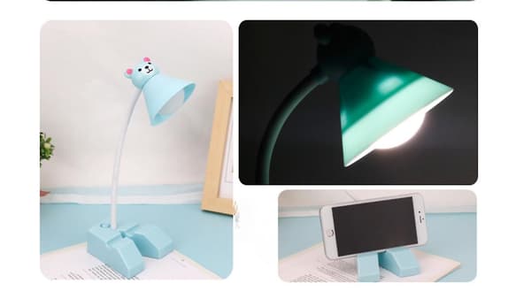 Bordnatlampe til soveværelse, mini tegneserie foldbar til børn