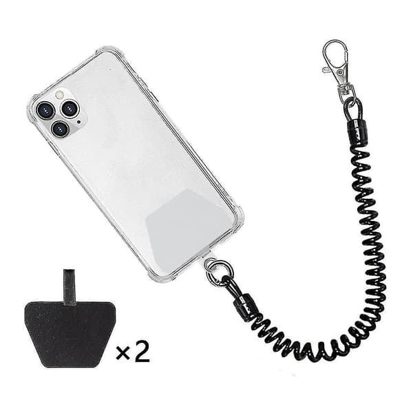Mobiltelefon Lanyard Tether med Patch, universell smarttelefon håndleddsstropp