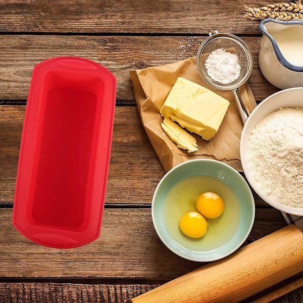Silikone Brødform og Rugbrødsform, 27 cm, Non-Stick & Let at Rengøre, Silikone Bageform til Kager og Brød
