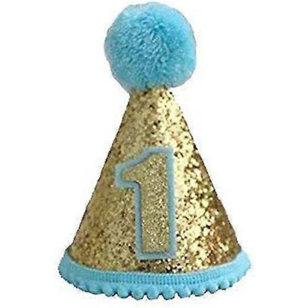 Pojkens 1-årsdag Konhatt, Pojkens Födelsedag Tiara Justerbara Hårband för Pojkens 1-årsdag Festtillbehör