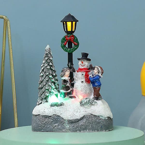 Julelysende ornament vakker gatelykt ferie statue