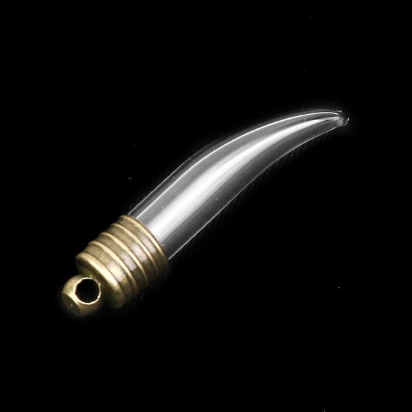 3x Mini Tomma Glas Chili Flaskor Berlocker Önskeflaskor Hänge 10st Klar