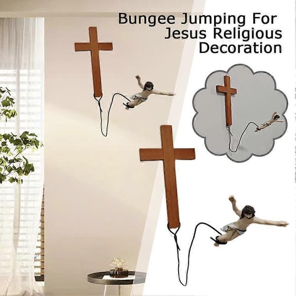Bungee-hoppende Jesus - Påskepynt religiøse høytidsgaver