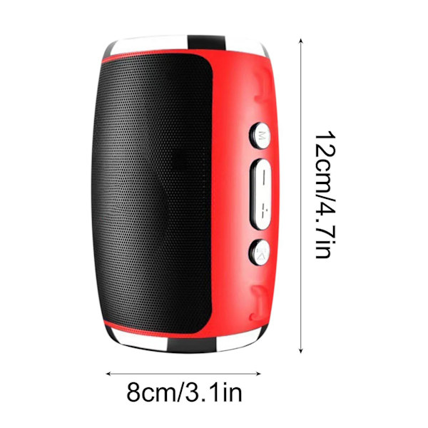 Rea utförsäljning Ny utsökt cylindrisk bärbar bas Bluetooth-högtalare Färgglada lampor Cool presentljud