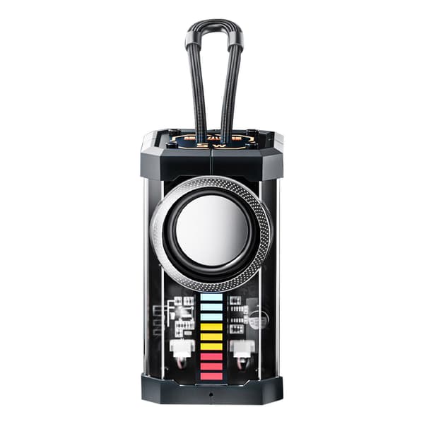 Bluetooth-høyttaler Transparent Mecha Style Trådløs Bluetooth-lyd Bærbar Utendørs Subwoofer Minihøyttaler Salg