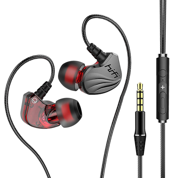 In-Ear-hodetelefoner Teknologi Hifi Bass Ørepropper Monitor Metall Hodetelefoner Sport Støydempende Headset