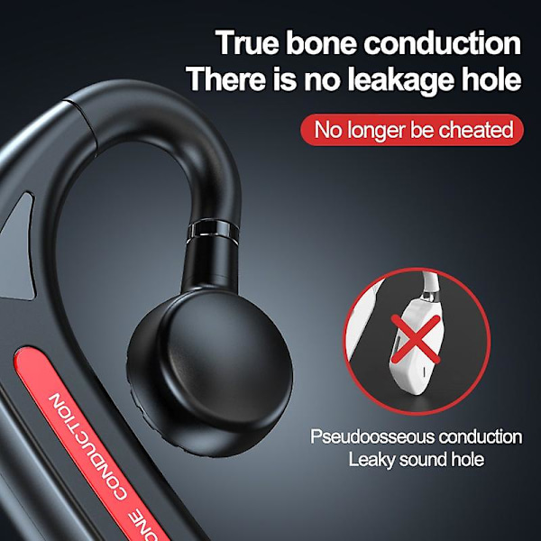 True Bone Conduction Hörlurar Öppen Öra Sport Hörlurar Trådlösa Bluetooth Hörlurar Sport Löpning Trådlösa Headset