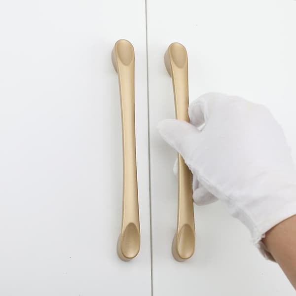 4 stk møbelgreb, hulafstand 96mm, stangmøbelgreb, køkkengreb, guld