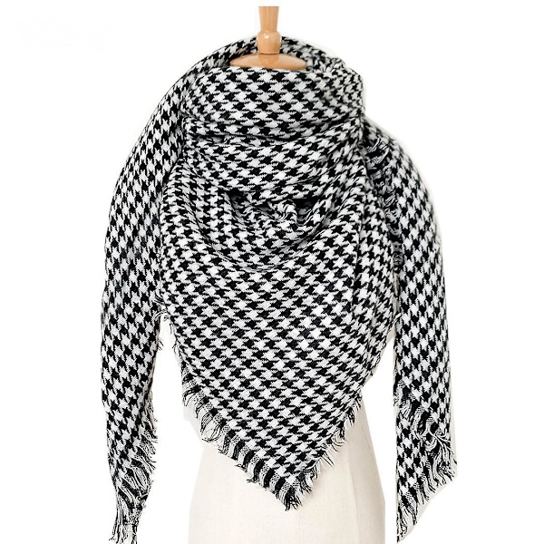 Kvinners Tartan Skjerf - Vinter Lange Skjerf Rutete Varme Wraps Ull Britisk Stil For Damer Spinning Dusj Sjal Lang Stola,31