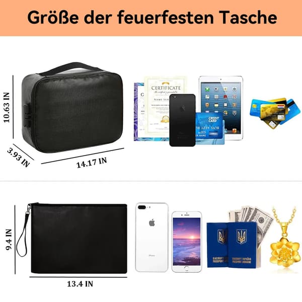 Udvidelig mappe dokumenttaske, 7 rum dokumentarrangør med lås, grå